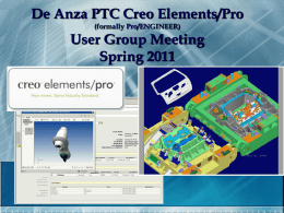 De Anza PTC Creo Elements/Pro