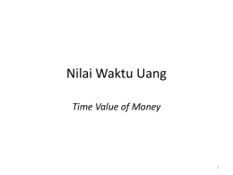 3. Time Value of Money