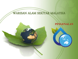Profil WASM - Pertubuhan Warisan Alam Sekitar Malaysia