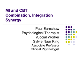 Combining/Integrating MI and CBT