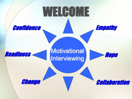 Trainers Guide To Motivational Interviewing