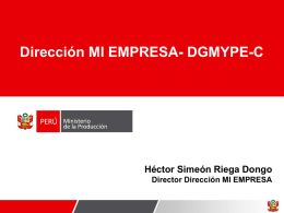 Dirección MI EMPRESA- DGMYPE-C