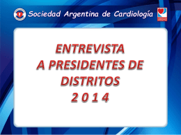 distrito tucumán - Sociedad Argentina de Cardiología