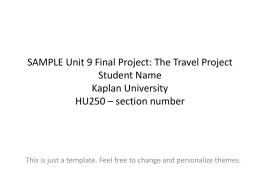 My Travel Project: HU 250