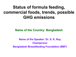 SK Roy - the international baby food action network (ibfan) asia