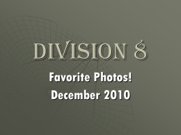 Christmas 2010 Division Eight Member Photos by Dan Lewis