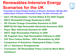 Godfrey Boyle: Renewables - Intensive Energy Scenarios