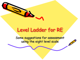 Level Ladder for RE - Diocese of Norwich