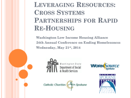 Leveraging Resources: Cross Systems Partnerships for Rapid Re