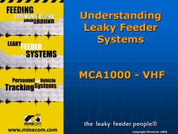 Leaky Feeder Cable