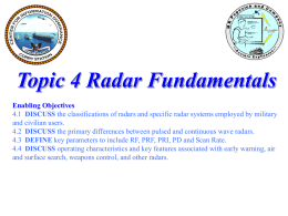 Topic 4 Radar Fundamentals inst ppt 14Jul08