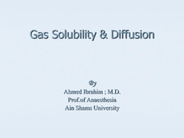 Solubility Diffusion