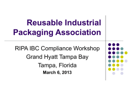 HERE - Reusable Industrial Packaging Association