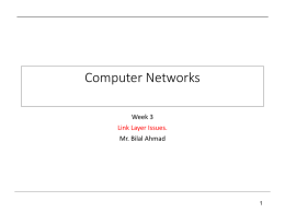 CN Week 3 data link layer