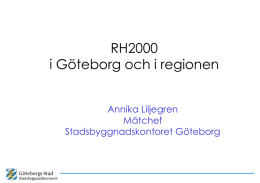 Annika Liljegren, Göteborgs Stad - Swepos