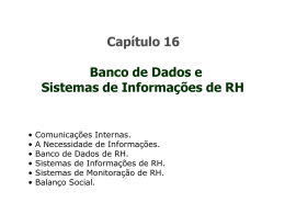 Banco de Dados e Sistemas de Informação de RH