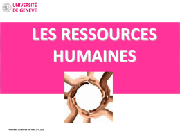 Les Ressources Humaines