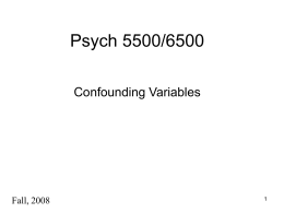 Confounding Variables