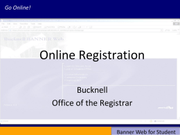 Online Registration Powerpoint Presentation
