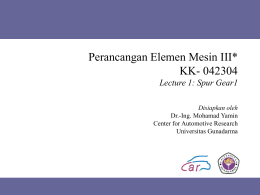 Elemen Mesin III* KK- 042304 - Official Site of Dr.