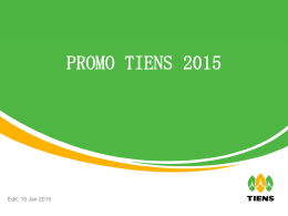 Promo Tiens 2015