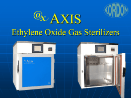 AXIS – AX Ethylene Oxide Sterilizers