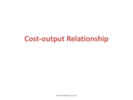 Cost-Output Relationship