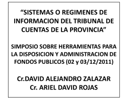 Sistemas de información del Tribunal de Cuentas