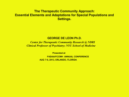 (Community as method). - Florida Alcohol and Drug Abuse Association