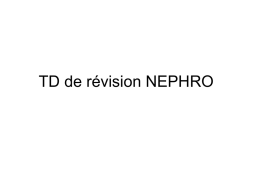 TD de révision NEPHRO