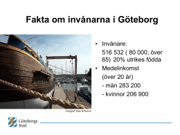 Göteborgs stad inledning (Powerpoint, 757kb, nytt