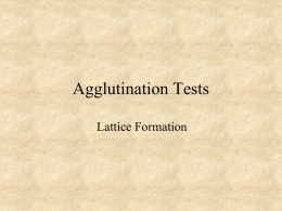 Qualitative agglutination test