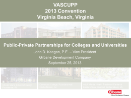 Public-Private Partnerships for Colleges and Universities
