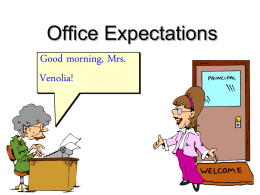 Office Expectations