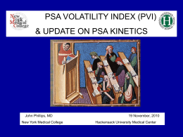 PSA Volatility Research