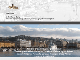 Razvojni projekti turizma grada Rijeke