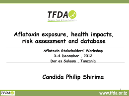 Aflatoxins exposure
