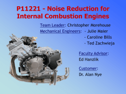 P11221 - Noise Reduction for Internal Combustion Engines