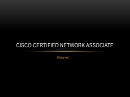 Cisco certified network associate - joelhill
