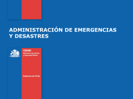 Cómo se administra una emergencia compleja?