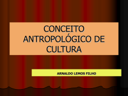 conceito antropologico de cultura