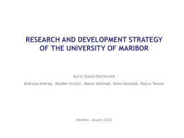 A27 Research and development strategy UM