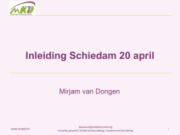 Inleiding Schiedam 20 april