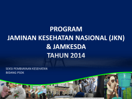 Materi JKN - DINKES Prov JATIM - Pemerintah Provinsi Jawa Timur