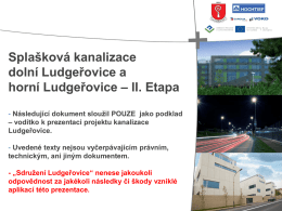 Prezentace projektu kanalizace Ludgeřovice (říjen 2012)