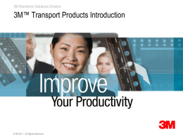 3M™ Transport Products Introduction