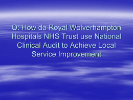 Carl Corbett How do Royal Wolverhampton Hospitals NHS