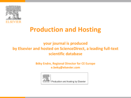 Production & Hosting