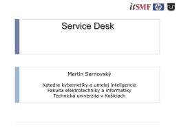 Service Desk enables ITSM