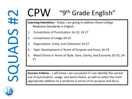 9th Grade English PPT